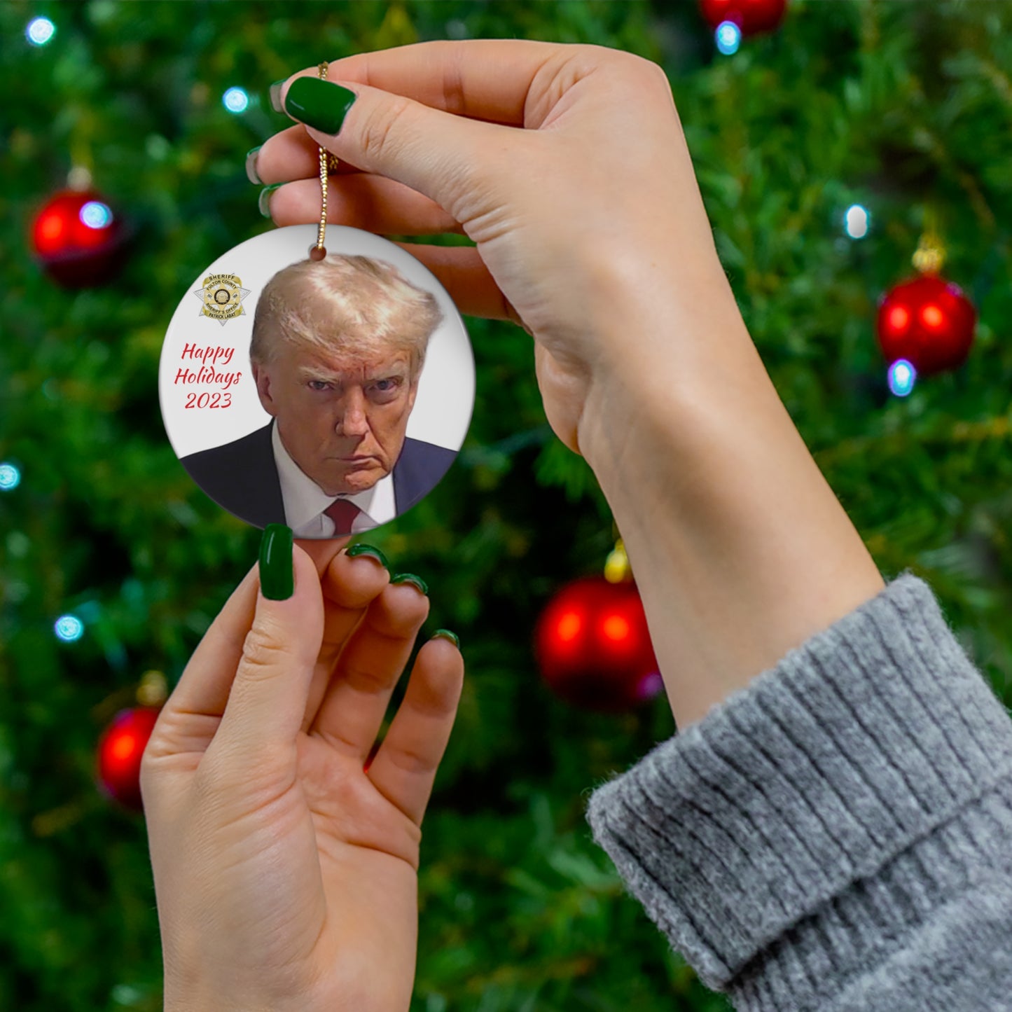 Trump Mugshot Ornament - Collector 2023