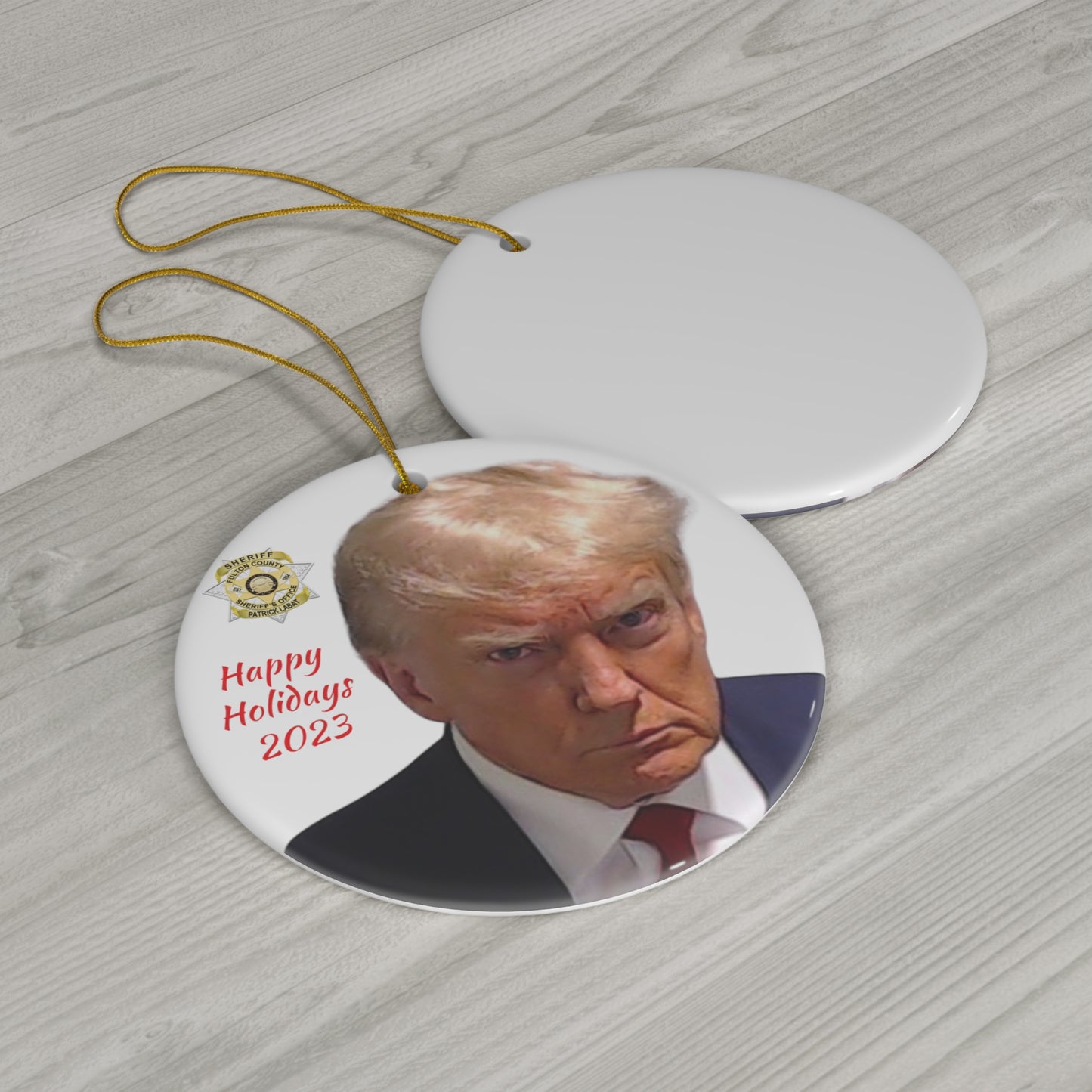 Trump Mugshot Ornament - Collector 2023